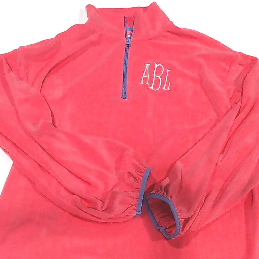 BLOOPER CLOTHING: Monogrammed Puff Sleeve Fleece Pullover