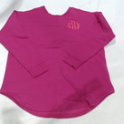 BLOOPER CLOTHING: Monogrammed Open Back Sweatshirt