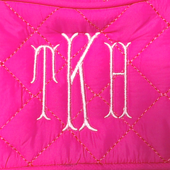 BLOOPER KIDS: Monogrammed Kids Diamond Quilted Cosmetic Case
