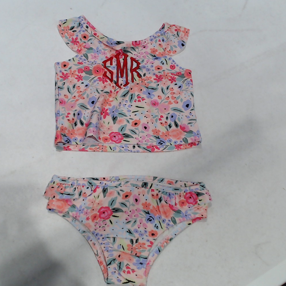 BLOOPER KIDS: Monogrammed Kids Ruffle Tankini