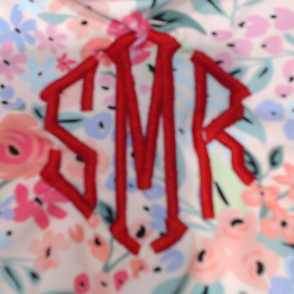 BLOOPER KIDS: Monogrammed Kids Ruffle Tankini
