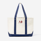 Alpha Phi Tote Bag | Ivory/Navy