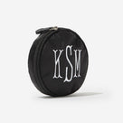 Monogrammed Travel Jewelry Case | Black