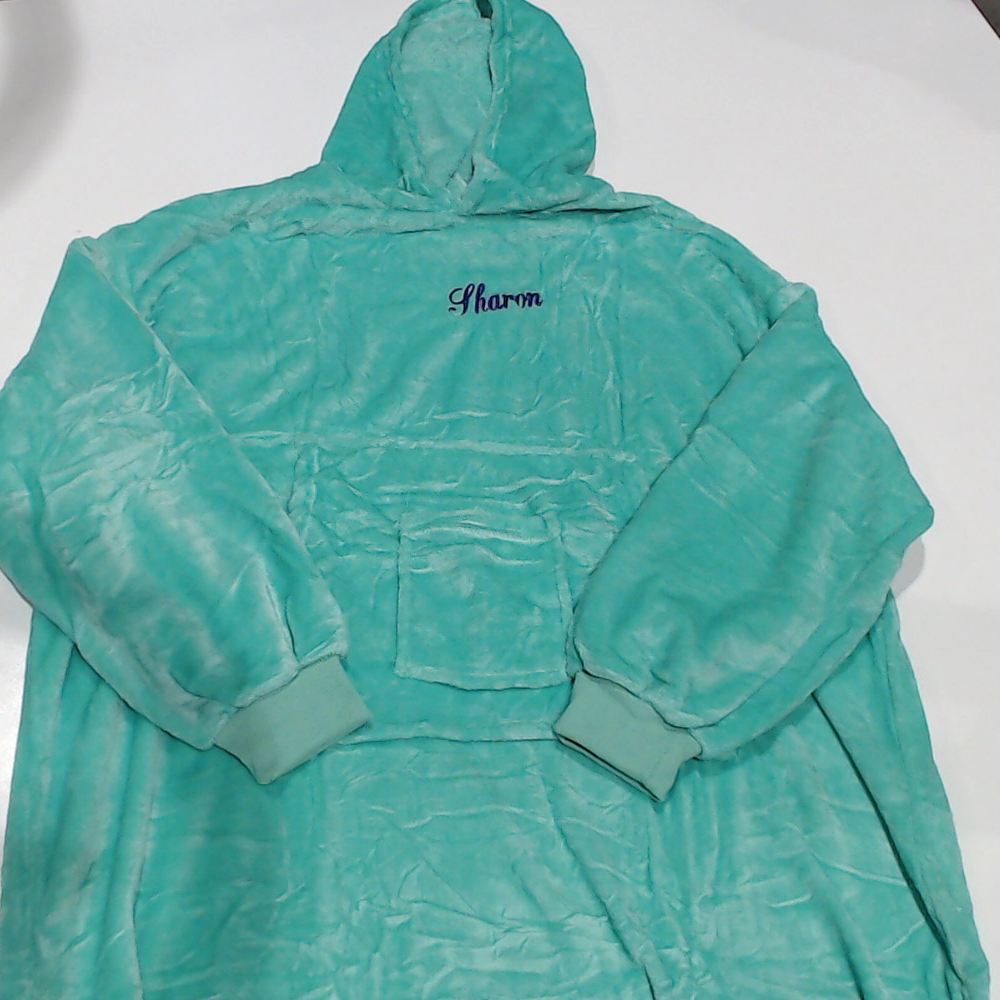 BLOOPER CLOTHING: Monogrammed Oversized Blanket Hoodie