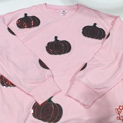 BLOOPER CLOTHING: Monogrammed Sequin Fall Sweatshirt