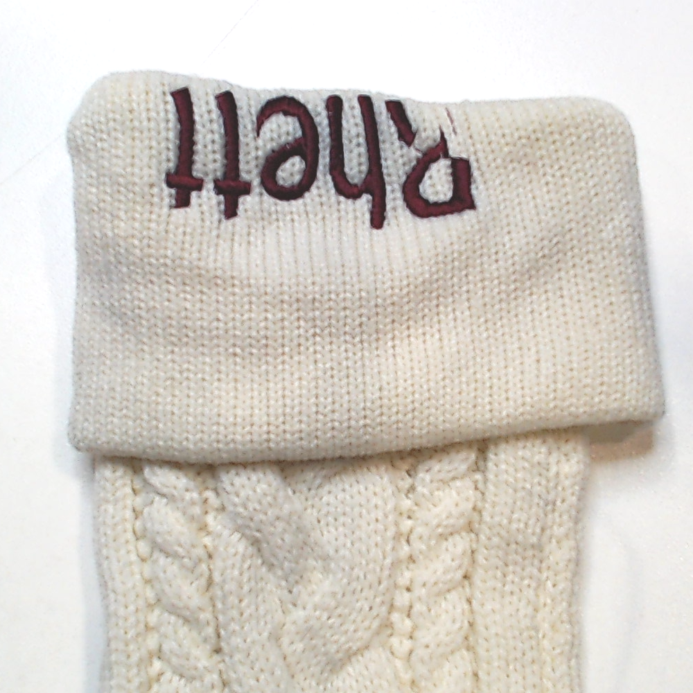 BLOOPER ACCESSORY: Personalized Christmas Stocking