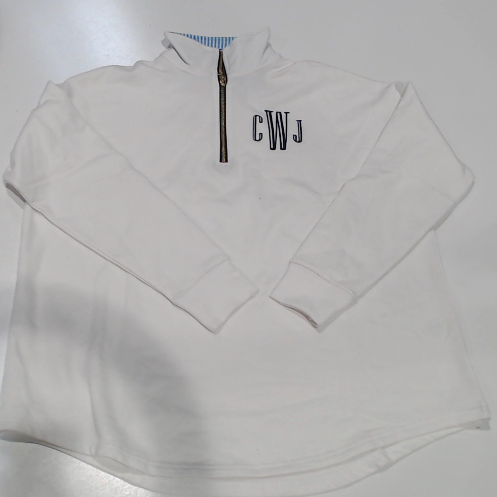 BLOOPER CLOTHING: Monogrammed Quarter Zip Sweatshirt