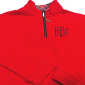BLOOPER KIDS: Monogrammed Kids Quarter Zip Sweatshirt