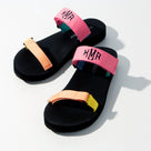 Monogrammed Summer Slides | Colorblock