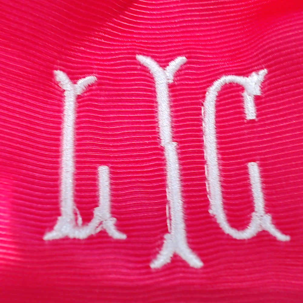 BLOOPER KIDS: Monogrammed Girls Hair Bow