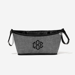 Monogrammed Stroller Caddy | Heathered Gray
