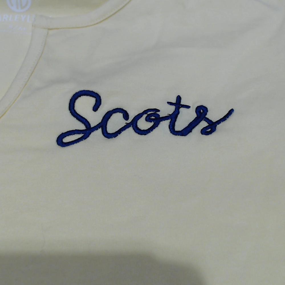 BLOOPER CLOTHING: Monogrammed Flutter Sleeve Top