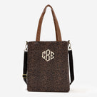 Monogrammed Canvas Bag | Dark Leopard