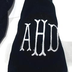 BLOOPER ACCESSORY: Monogrammed Velvet Bow