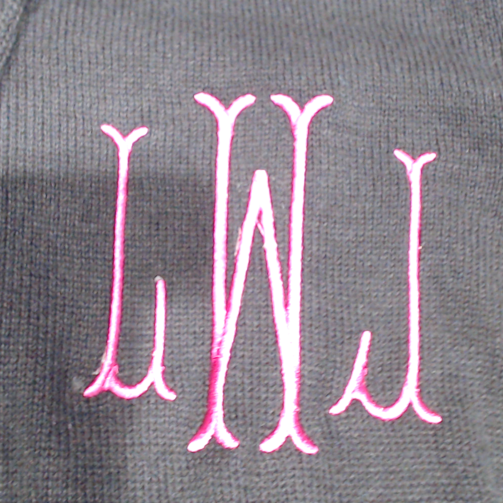 BLOOPER CLOTHING: Monogrammed Knit Sweater Jacket