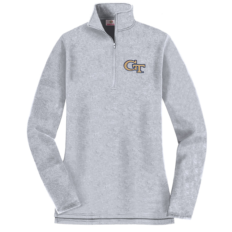 georgia tech pullover sweatshirt in grey