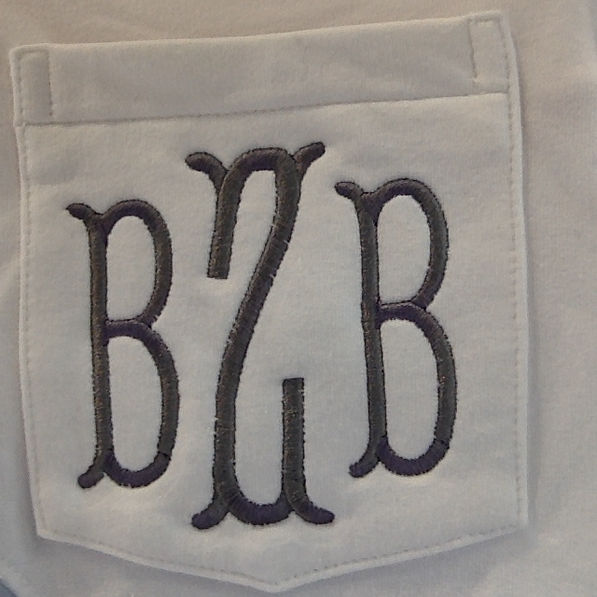 BLOOPER CLOTHING: Monogrammed Colorblock Sweatshirt