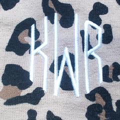 BLOOPER CLOTHING: Monogrammed Leopard Shorts