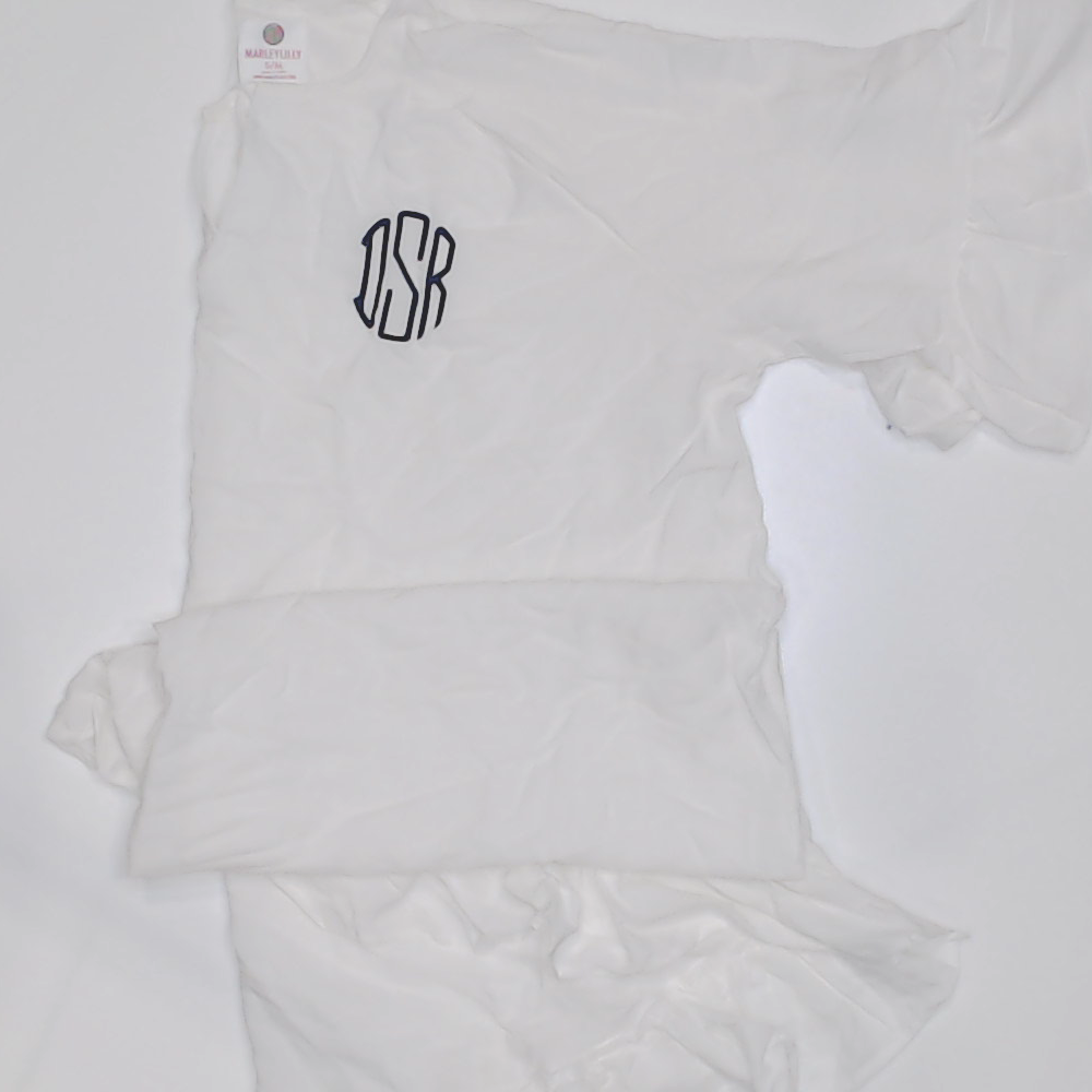BLOOPER SWIM: Monogrammed Ruffle Cover Up