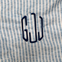 BLOOPER KIDS: Monogrammed Boys Swim Trunks