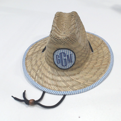 BLOOPER ACCESSORY: Monogrammed Kids Straw Hat