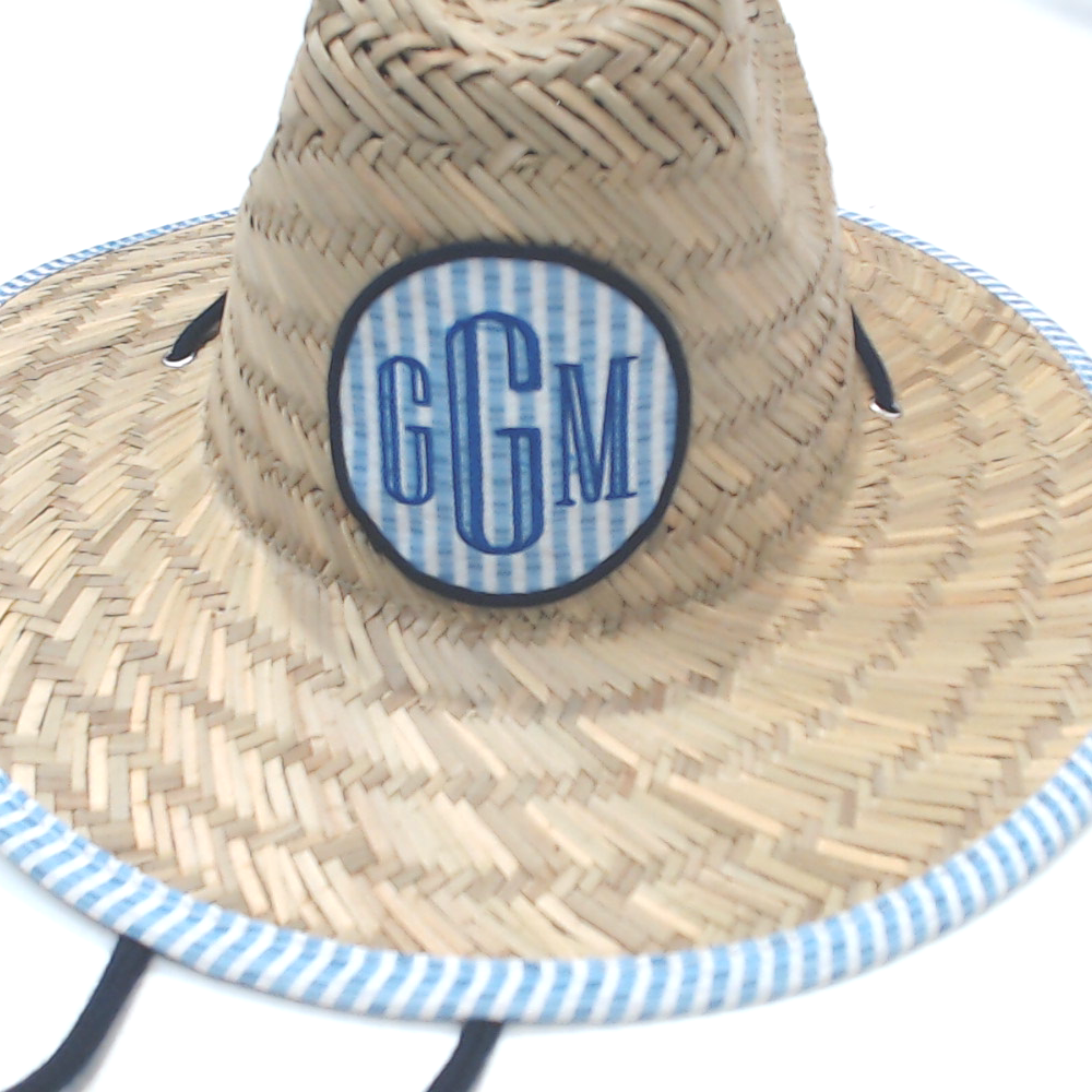 BLOOPER ACCESSORY: Monogrammed Kids Straw Hat