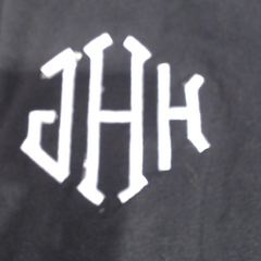 BLOOPER CLOTHING: Monogrammed Sweatshirt Cardigan
