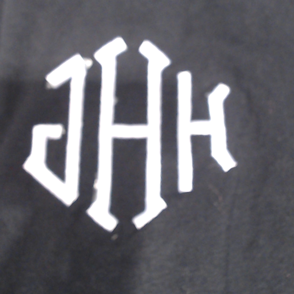 BLOOPER CLOTHING: Monogrammed Sweatshirt Cardigan