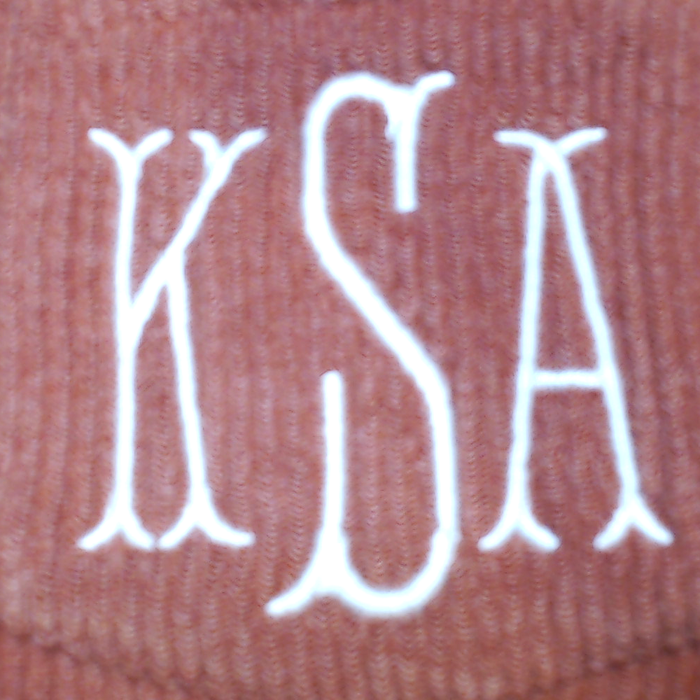 BLOOPER KIDS: Monogrammed Kids Corded Sweatshirt