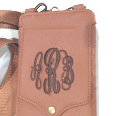 BLOOPER BAG: Monogrammed Phone Crossbody