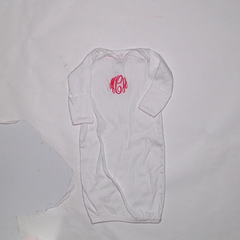 BLOOPER KIDS: Monogrammed Baby Layette Gown