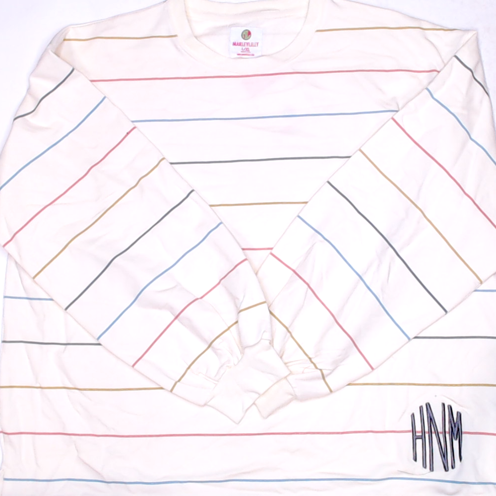 BLOOPER CLOTHING: Monogrammed Puff Sleeve Sweatshirt
