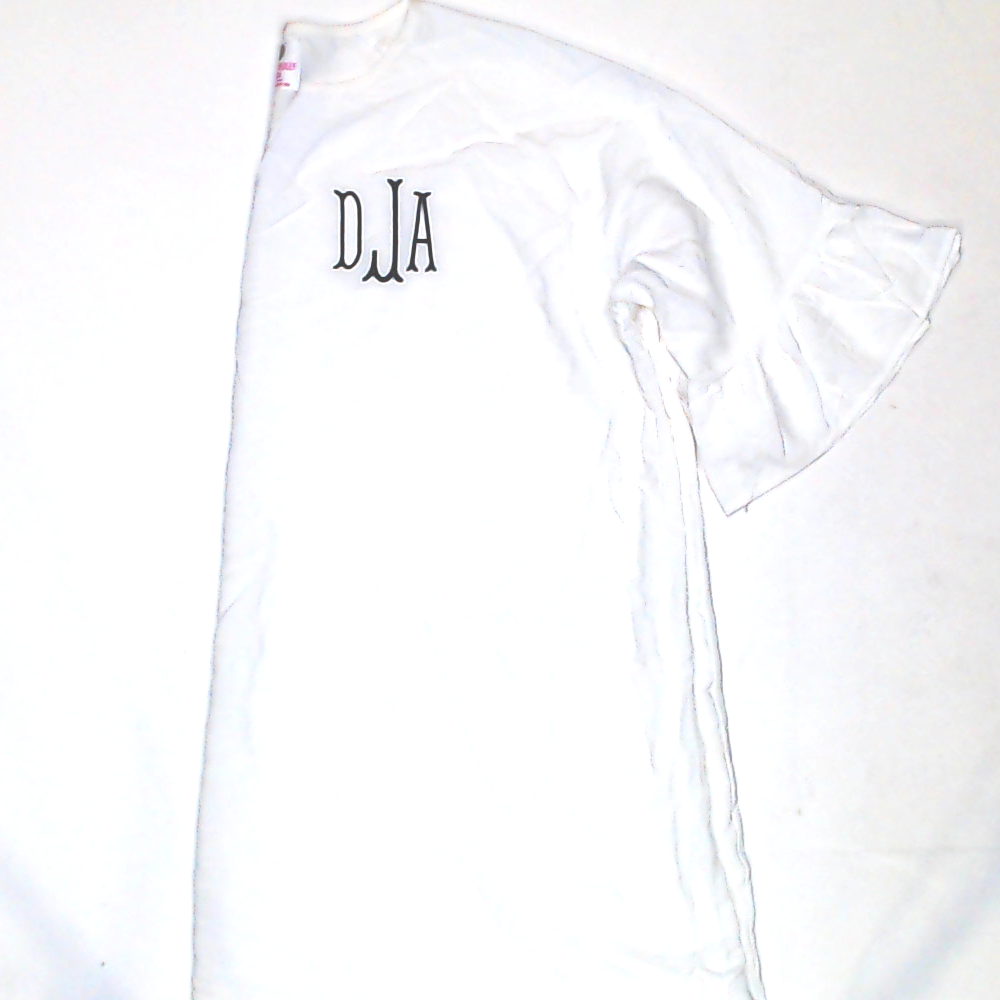 BLOOPER SWIM: Monogrammed Ruffle Cover Up