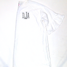 BLOOPER SWIM: Monogrammed Ruffle Cover Up