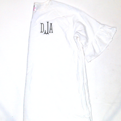 BLOOPER SWIM: Monogrammed Ruffle Cover Up