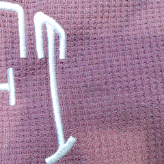 BLOOPER CLOTHING: Monogrammed Waffle Henley Tunic
