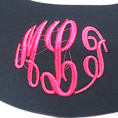 BLOOPER ACCESSORY: Monogrammed Foam Adjustable Visor