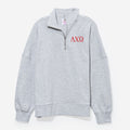 Alpha Chi Omgea Quarterzip | Heathered Gray