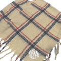 BLOOPER CLOTHING: Monogrammed Plaid Poncho