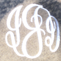 BLOOPER CLOTHING: Monogrammed Plaid Poncho