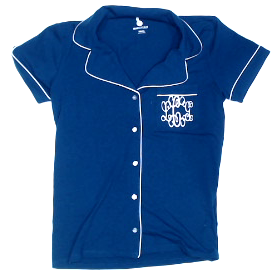 BLOOPER CLOTHING: Monogrammed Classic Sleep Top