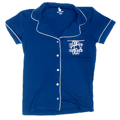 BLOOPER CLOTHING: Monogrammed Classic Sleep Top