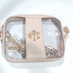 BLOOPER BAG: Monogrammed Clear Stadium Crossbody Bag