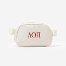 Alpha Omicron Pi Belt Bag | Champagne