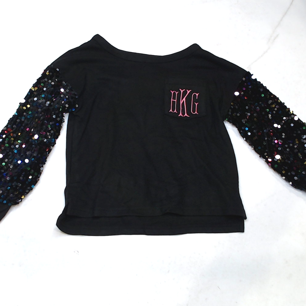 BLOOPER KIDS: Monogrammed Kids Sequin Sweatshirt