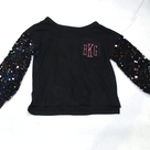 BLOOPER KIDS: Monogrammed Kids Sequin Sweatshirt