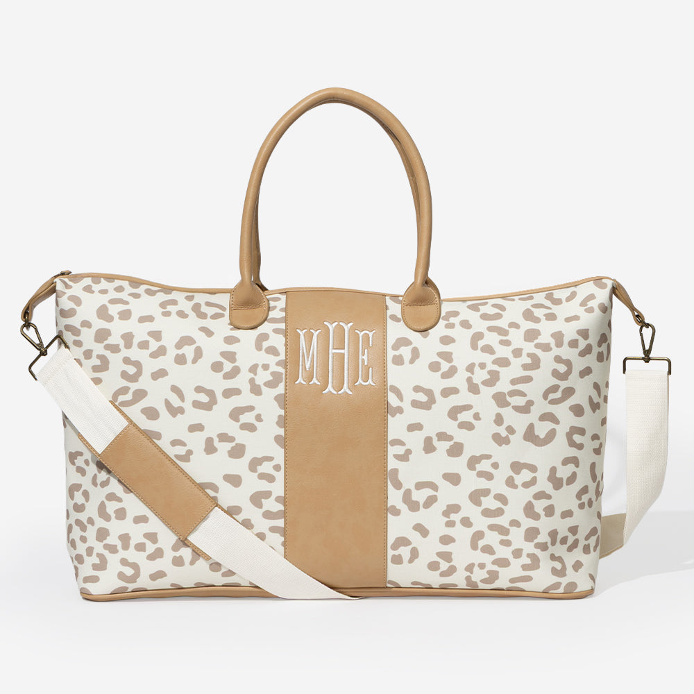 バッグ (Reserved) until July 10 Personalized Leopard Weekender | Marleylilly