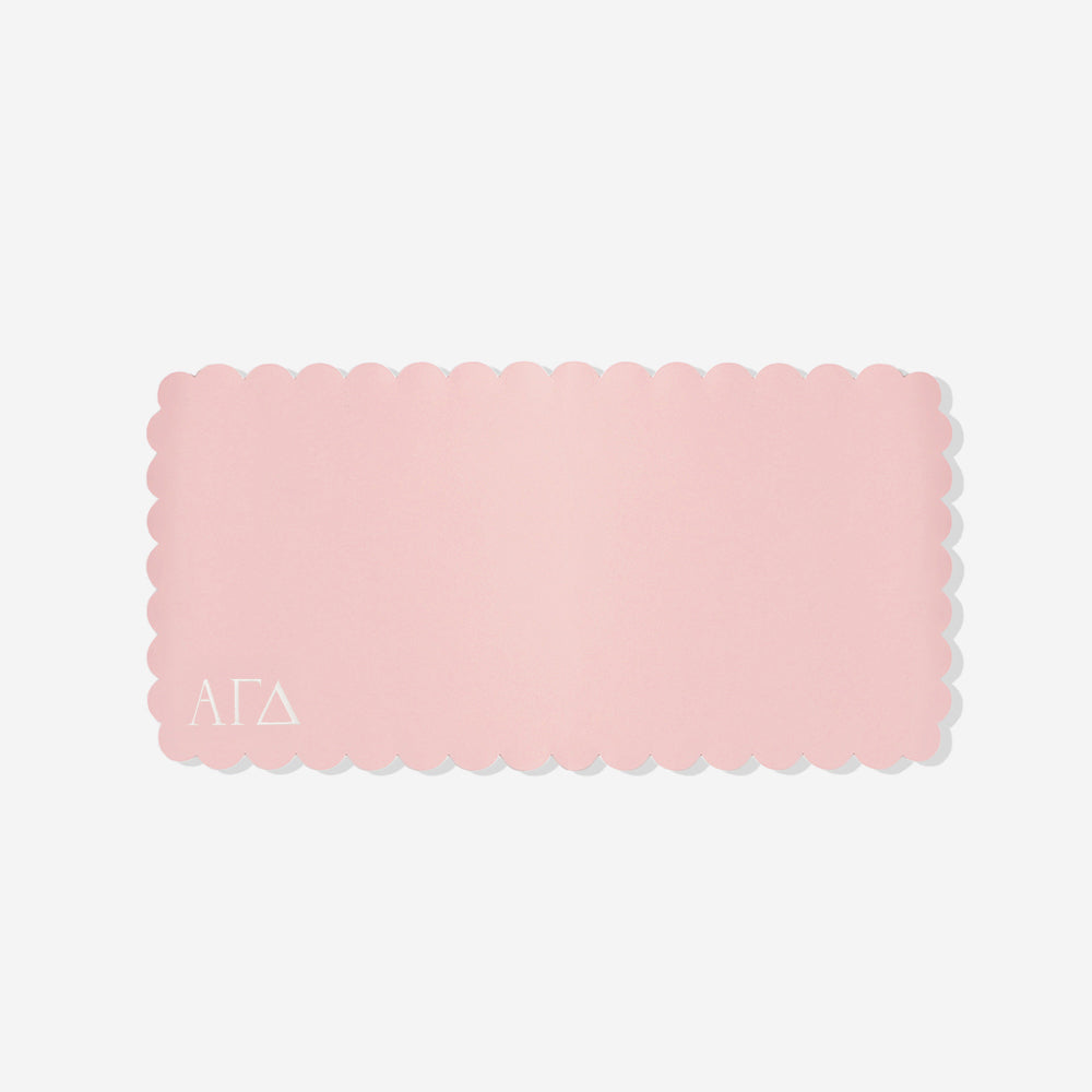 Blush Alpha Gamma Delta Desk Mat