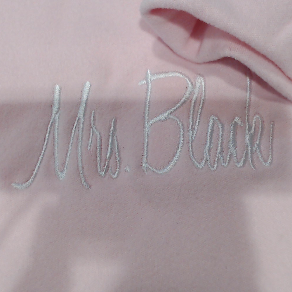 BLOOPER CLOTHING: Monogrammed Sequin Teacher Sweatshirt