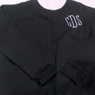 BLOOPER CLOTHING: Monogrammed Open Back Sweatshirt